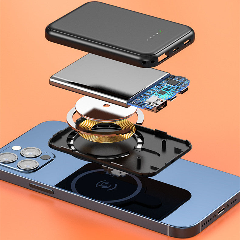 Magnetic Mini Wireless Power Bank 5000mAh Fast Charging