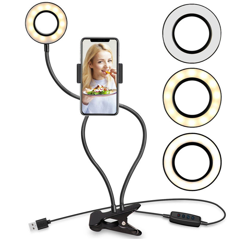Clip-On LED Ring Light for Perfect Selfies