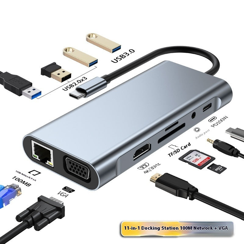 Multi-Port USB-C Hub & Docking Station for Laptops