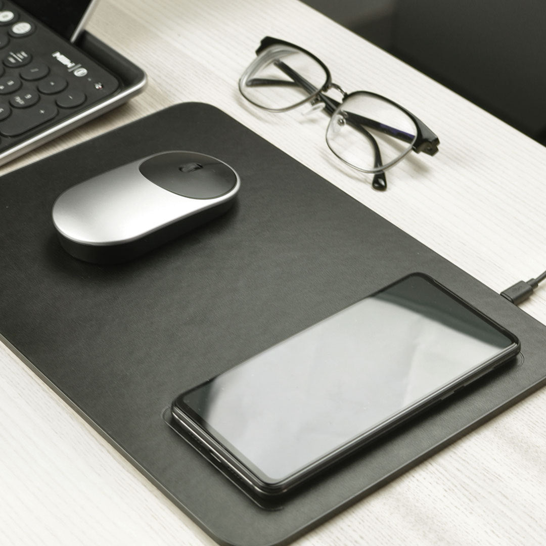 Wireless Charging Mouse Pad for Desk & Office Use