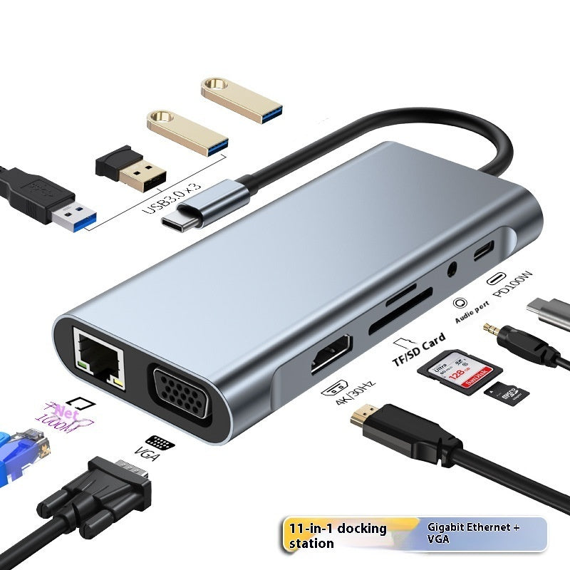 Multi-Port USB-C Hub & Docking Station for Laptops